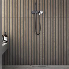 Nordic Oak Slat Wood Wall Tile_for bathroom and shower rooms