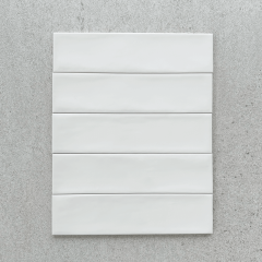 Porto White Brick Wall Tiles_for kitchen and bathroom walls