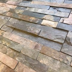 RUSTIC  SLATE SPLIT FACE MOSAIC TILE -cladding for internal and external walls
