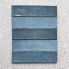 Vienna Sky Blue Brick Wall Tiles - 75x300mm_colour tones
