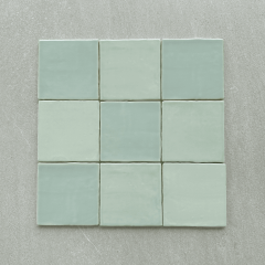 Zwina Zellige Sage Wall Tiles_images showing tonal variation of the tiles