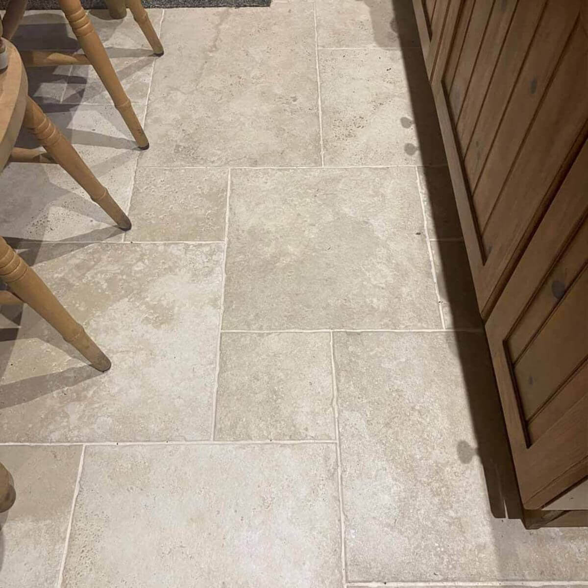 Tuscany Crema Modular Floor Tiles in a country styled kitchen