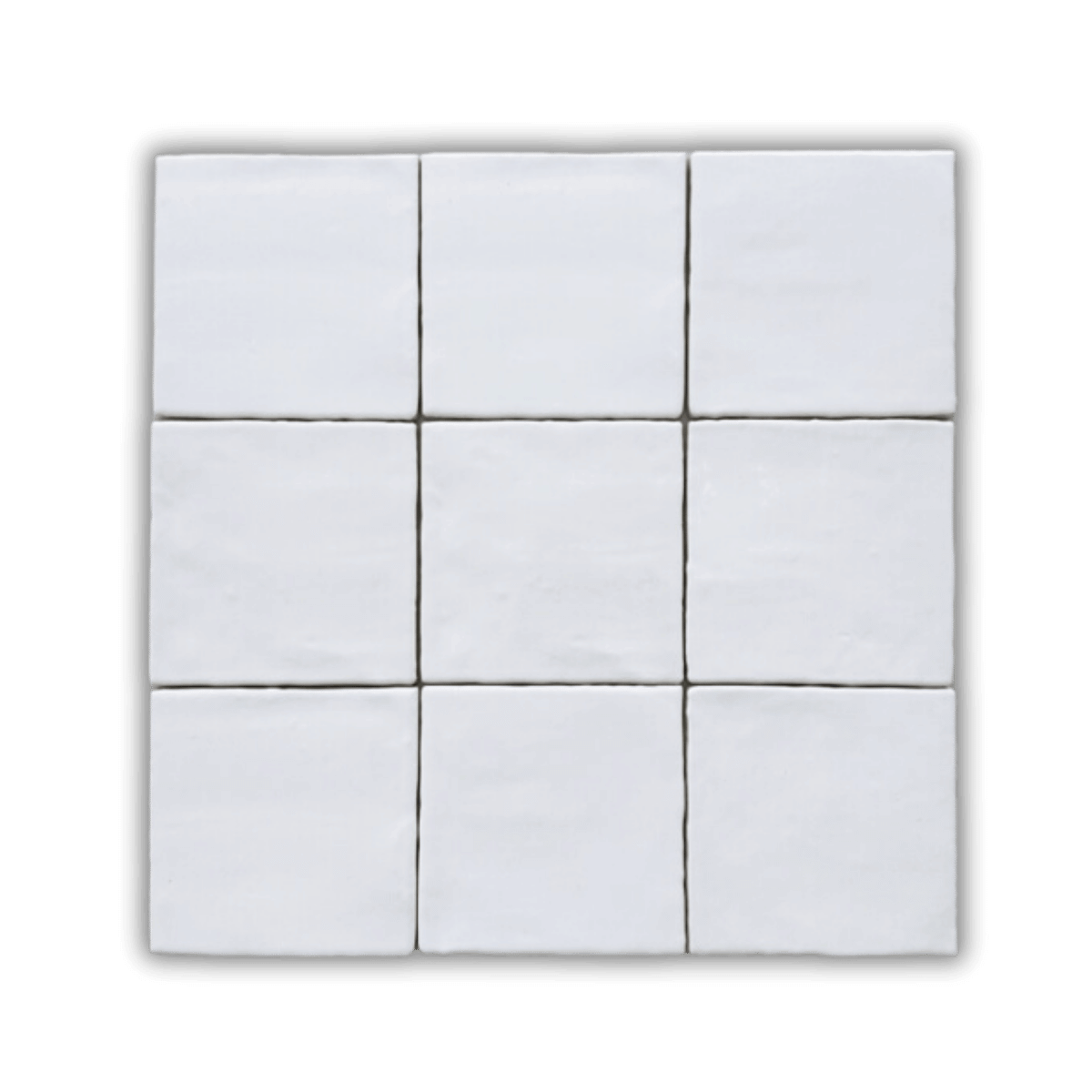 product portrayal of Zwina Zellige White Wall Tiles